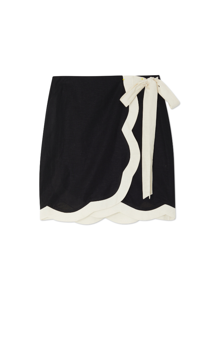 Mono Scallop Mini Jaspre Skirt