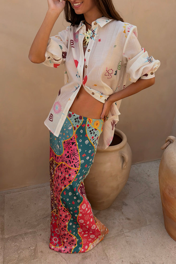 Pastel Morocco Dorris Skirt Petite