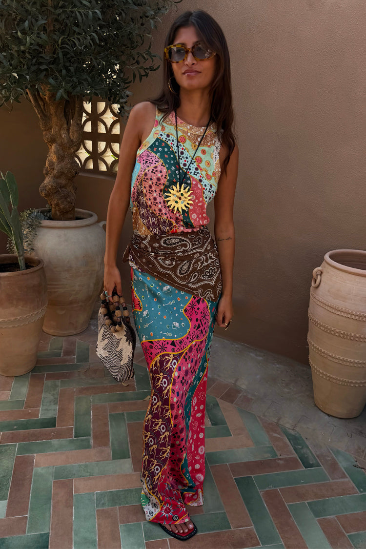 Pastel Morocco Dorris Skirt Petite