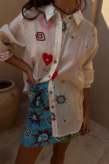Morocco Mini Wrap Skirt