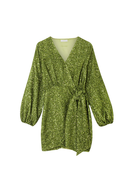 Olive Sequin Mini Vienna Petite