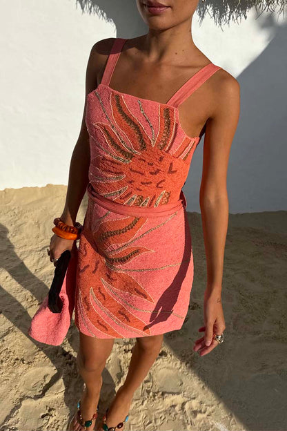 Pink Sol Beaded Top