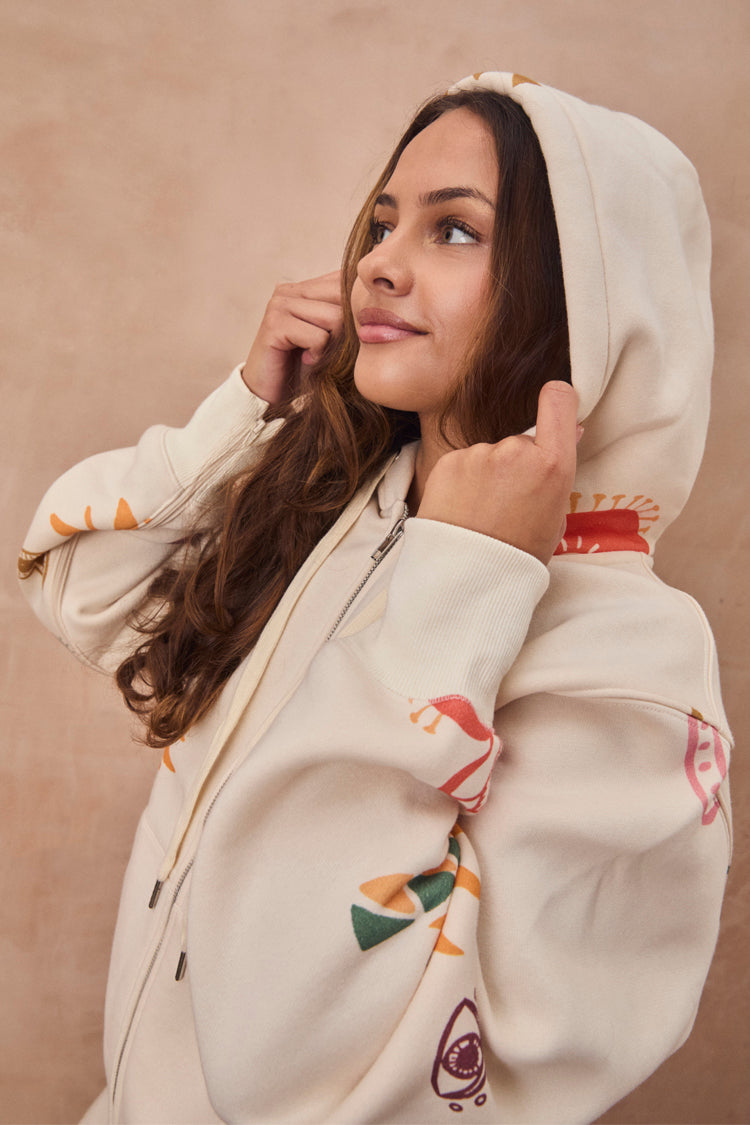 Cream Sundazed Accessible Hoodie