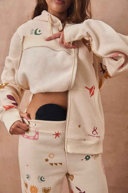 Cream Sundazed Accessible Hoodie