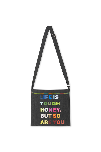 Charcoal Life is Tough Honey Drainage Bag