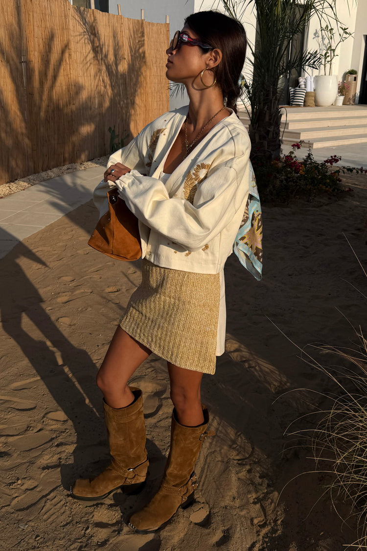 Raffia Wrap Skirt