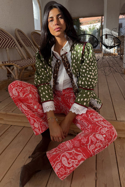 Red Bandana Jeans