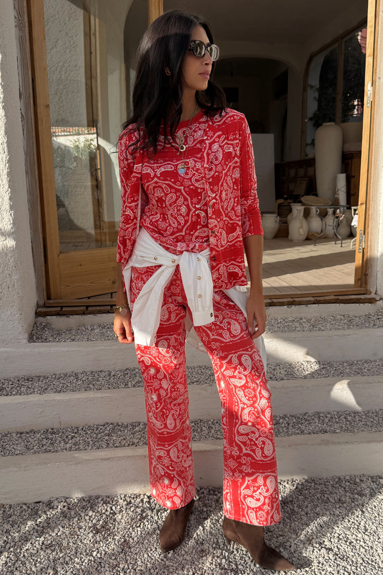 Red Bandana Jeans Petite