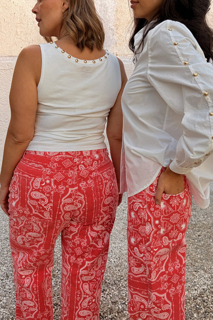 Red Bandana Jeans