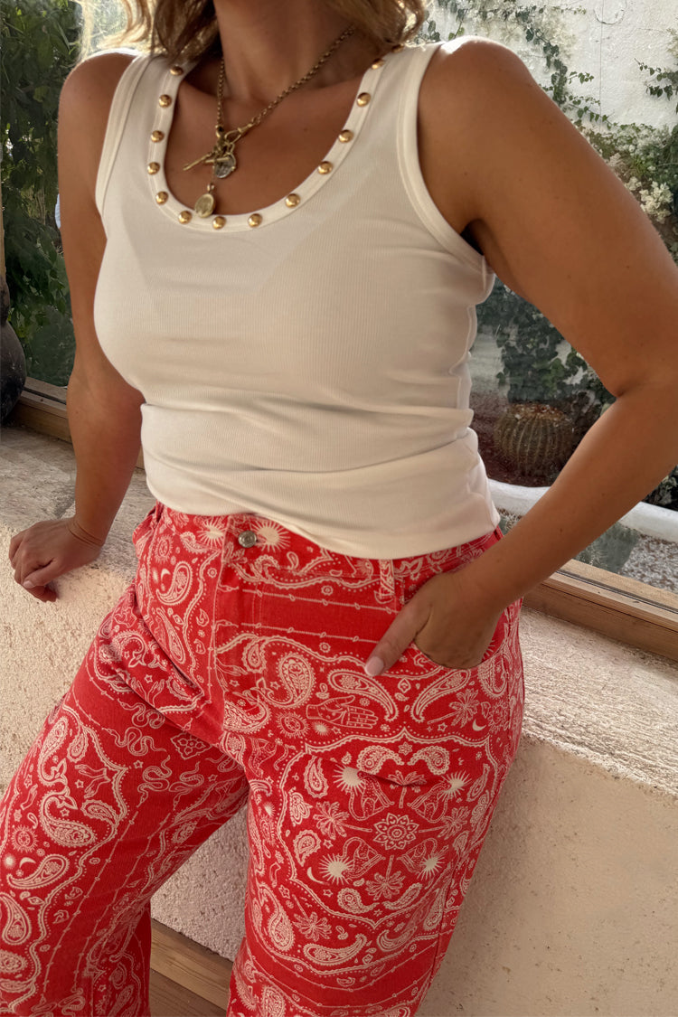 Red Bandana Jeans