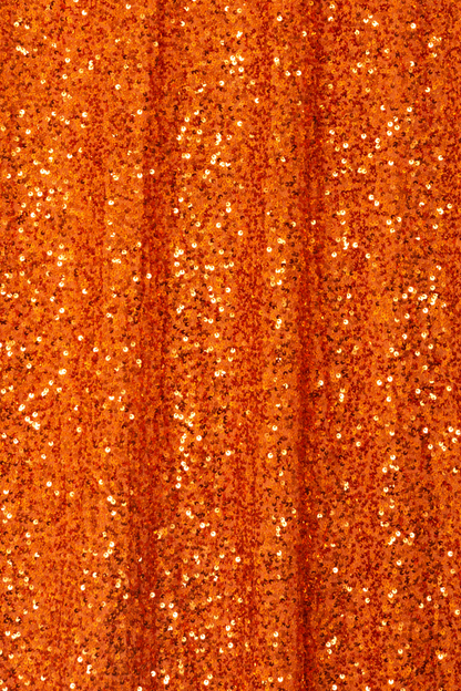 Orange Sequin Dorris Skirt Petite