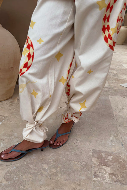 Snake Tie Side Trousers