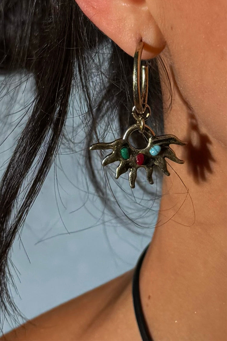 Deloris Sun Hoop Earrings