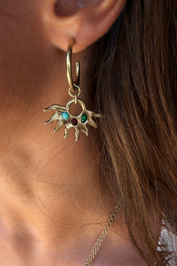 Deloris Sun Hoop Earrings