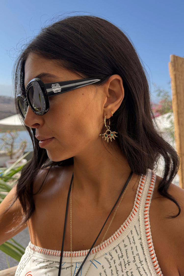 Deloris Sun Hoop Earrings