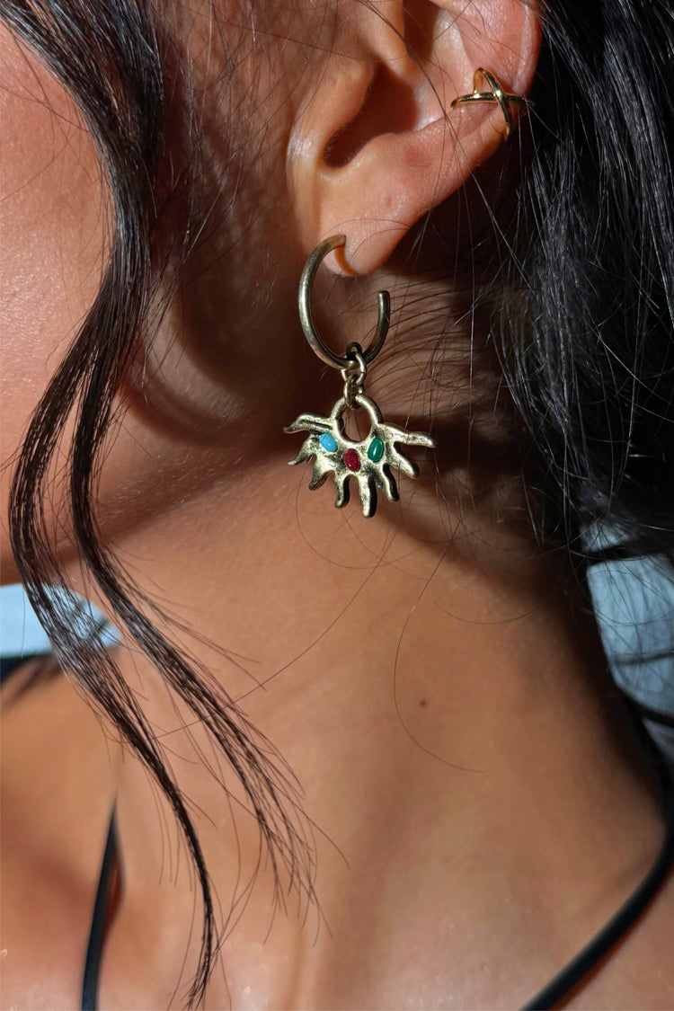 Deloris Sun Hoop Earrings