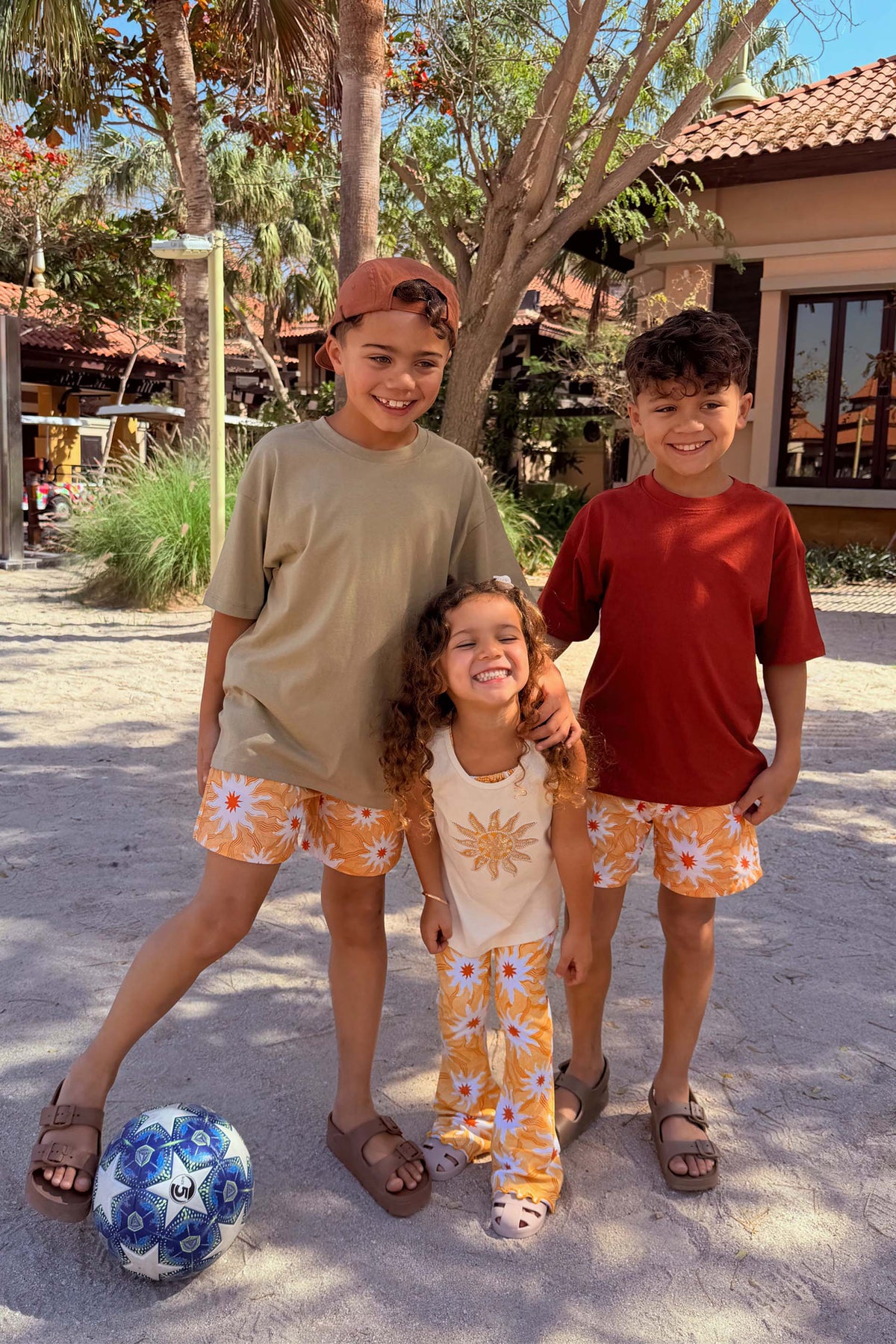 Boy's Yellow Sun Swim Shorts