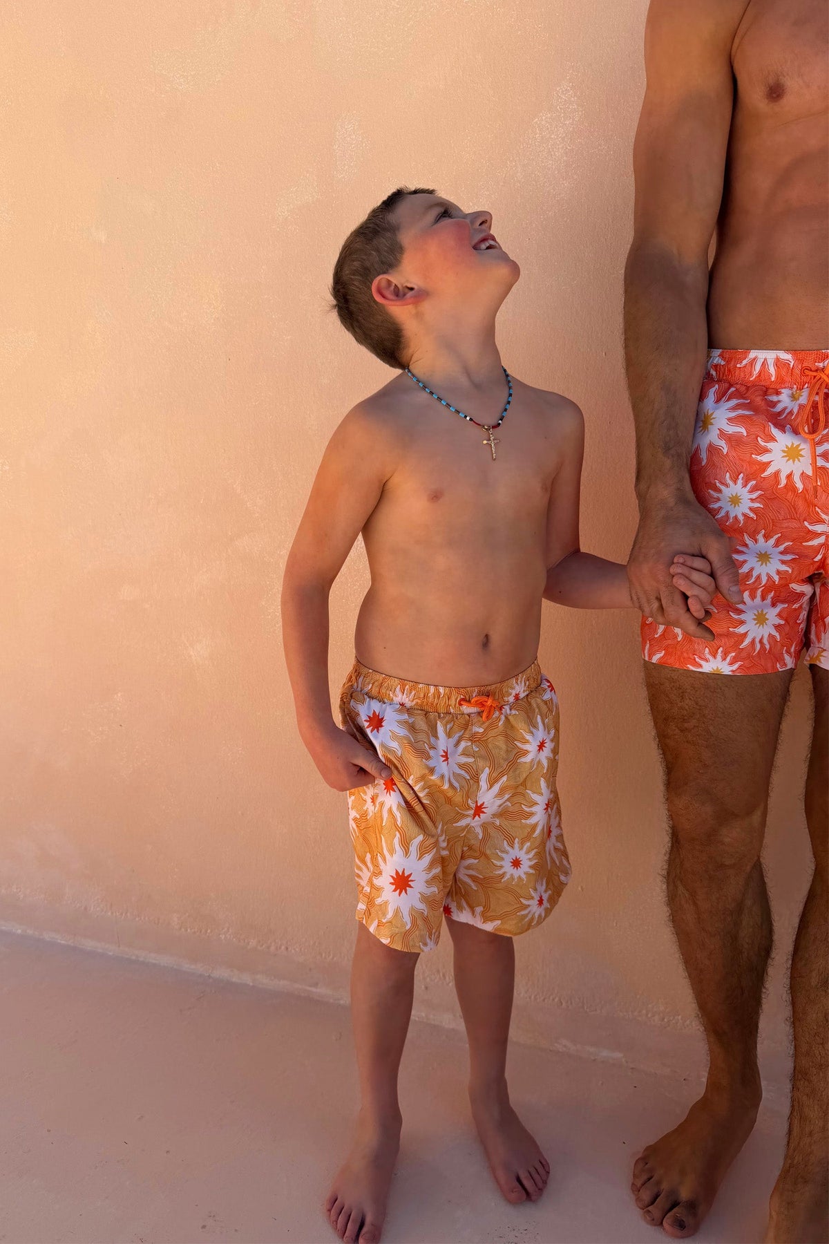 Boy's Yellow Sun Swim Shorts