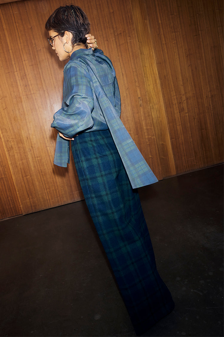 Blue Tartan Sophie Trousers