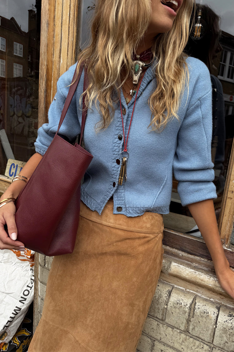 Ice Blue Studded Cardigan