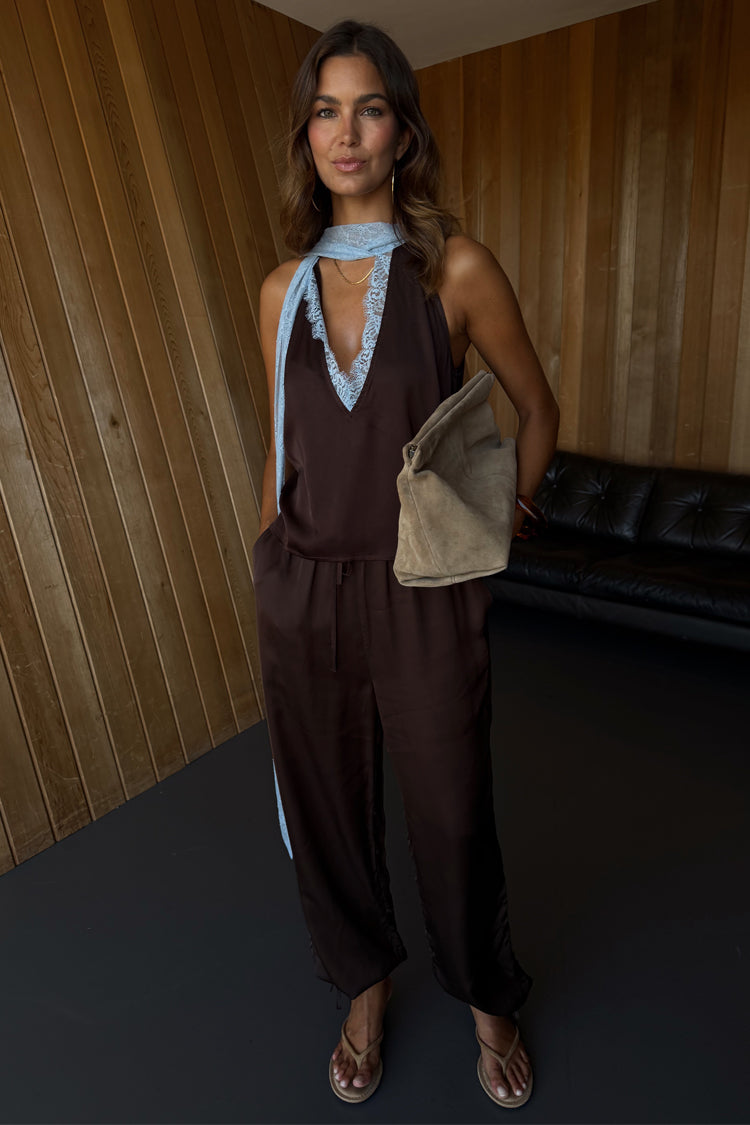 Chocolate Naomi Cargo Trousers