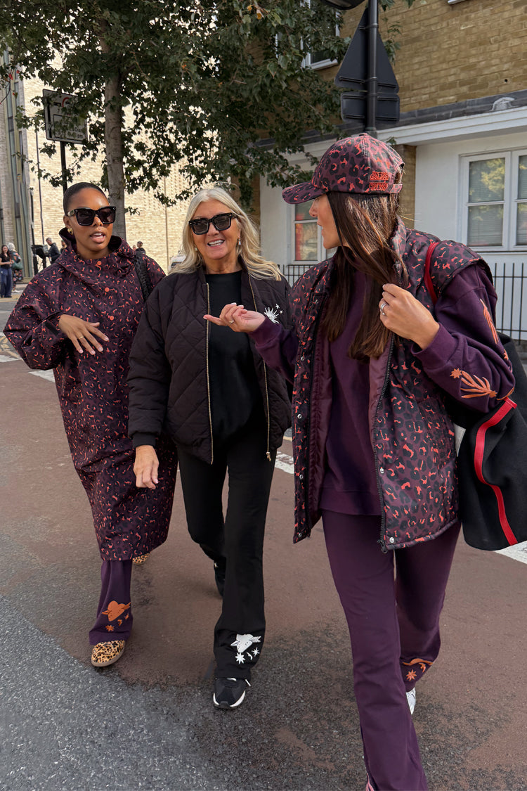 Dark Leopard Rain Mac