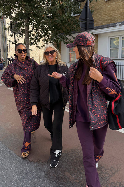 Dark Leopard Rain Mac