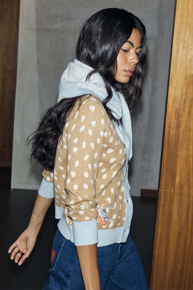 Deer Print Hollie Cardigan