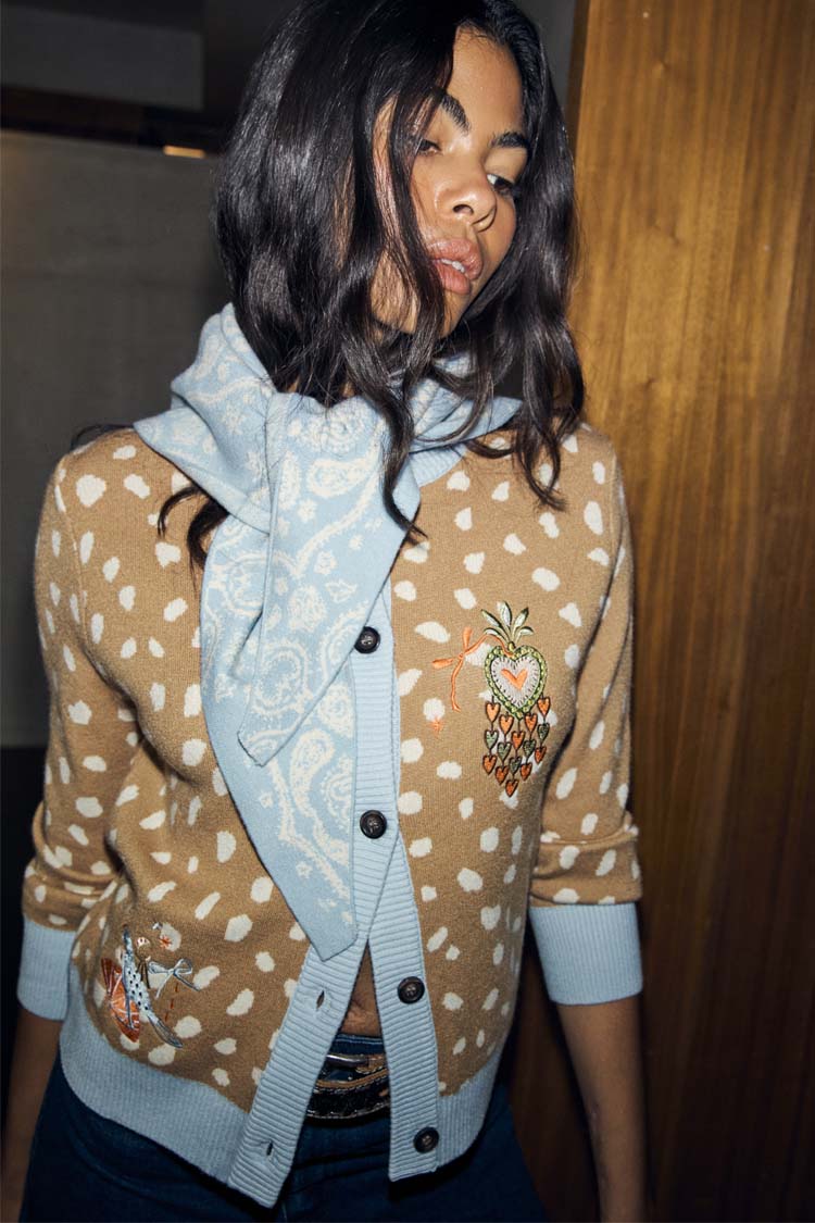 Deer Print Hollie Cardigan