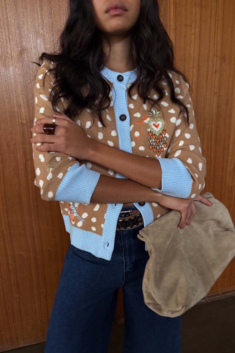 Deer Print Hollie Cardigan
