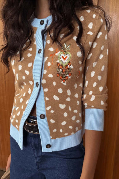 Deer Print Hollie Cardigan