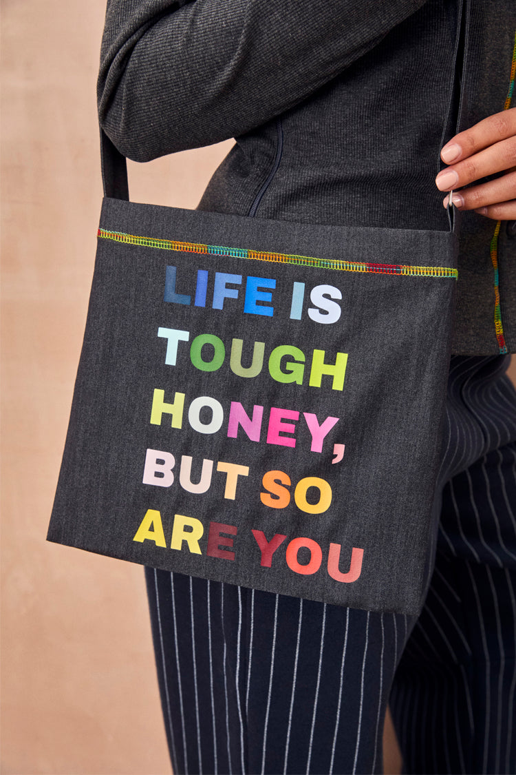 Charcoal Life is Tough Honey Drainage Bag