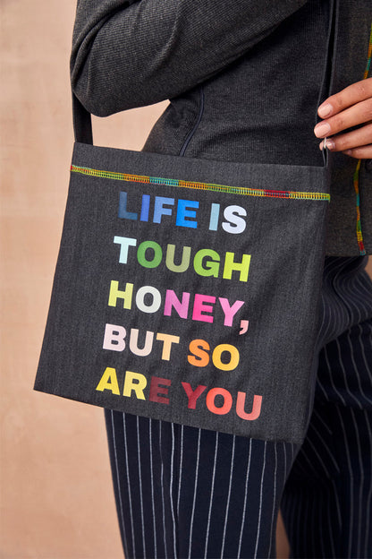 Charcoal Life is Tough Honey Drainage Bag