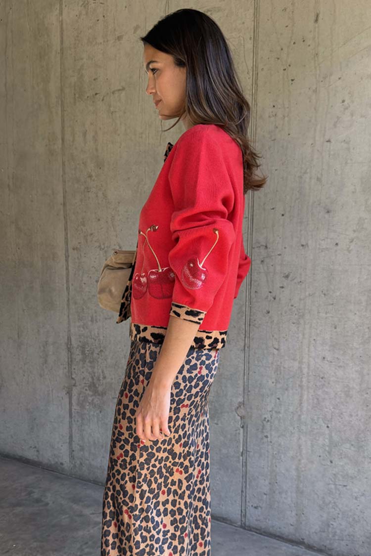 Cherry Holly Cardigan