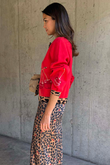 Cherry Holly Cardigan