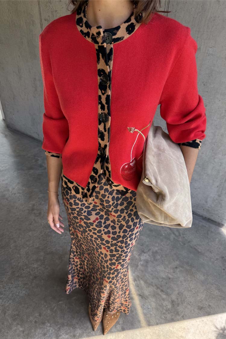 Cherry Holly Cardigan