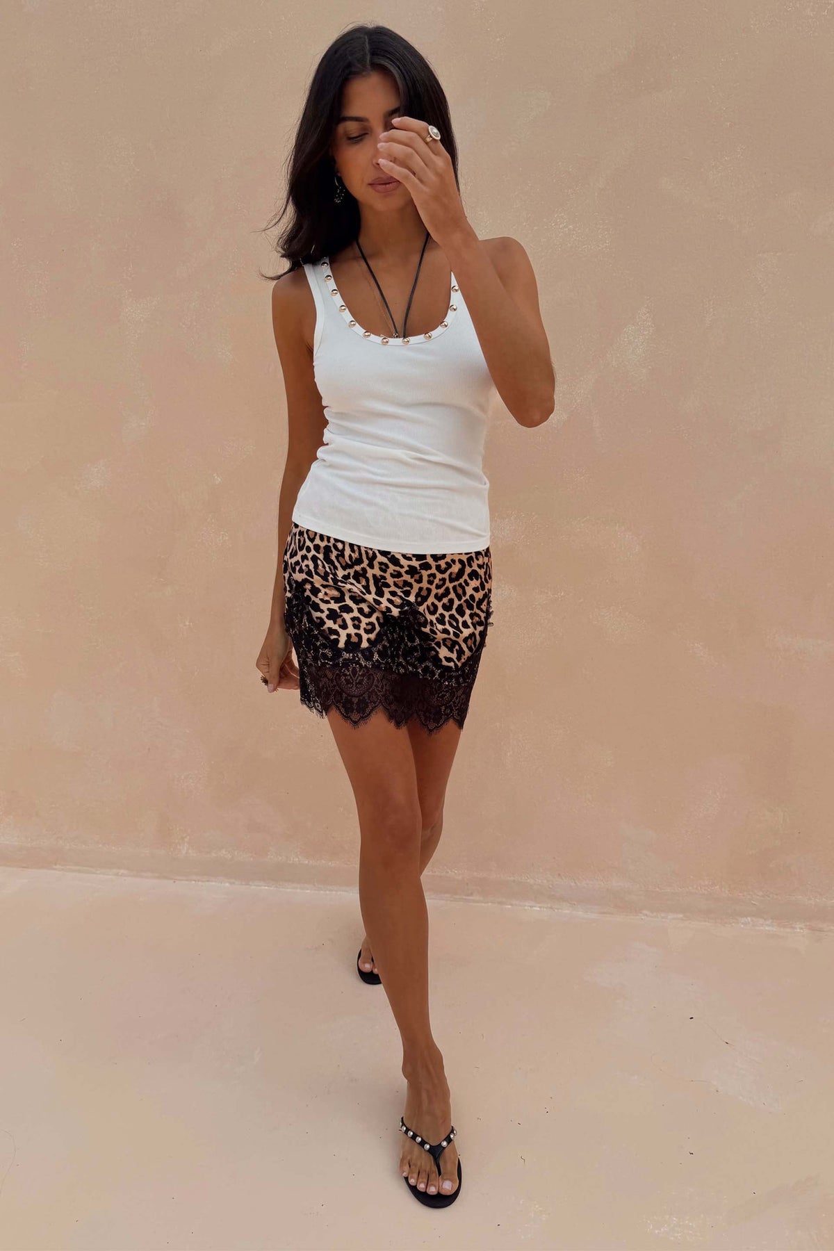 Leopard Lace Mini Maeva Skirt