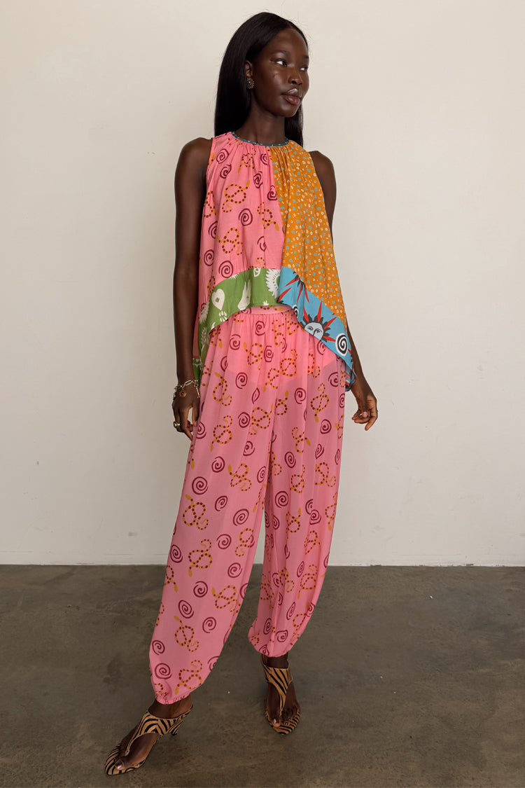 Pink Snake Balloon Trouser