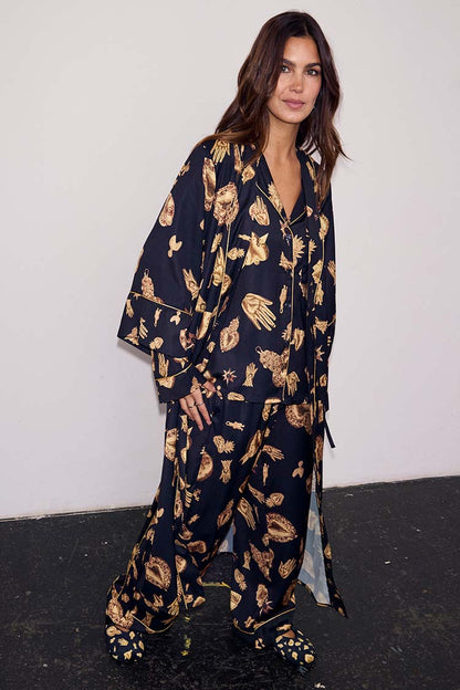 Deloris Satin Robe