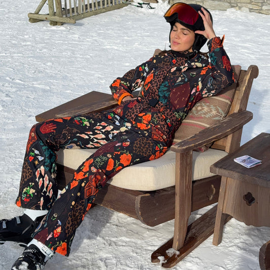 Night Garden Ski Suit