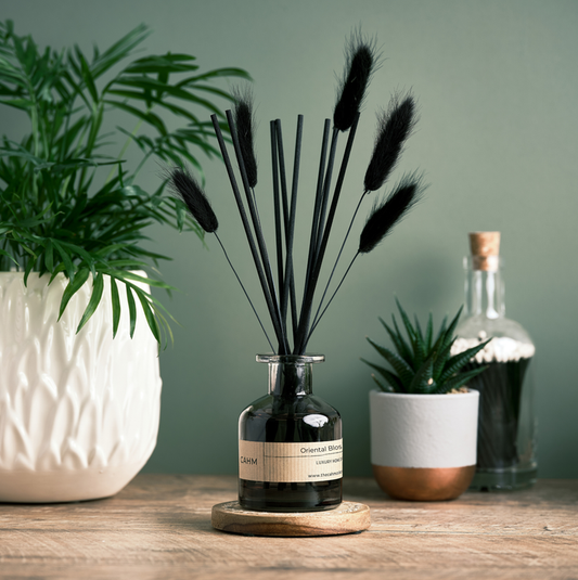 Oriental Blossom Luxury Reed Diffuser - Black | Reed Diffuser