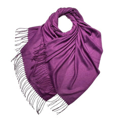 Plain Light Cotton Mix Large Scarf