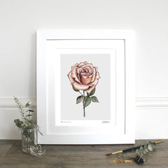 Rose 10×12″ Mounted fine art print