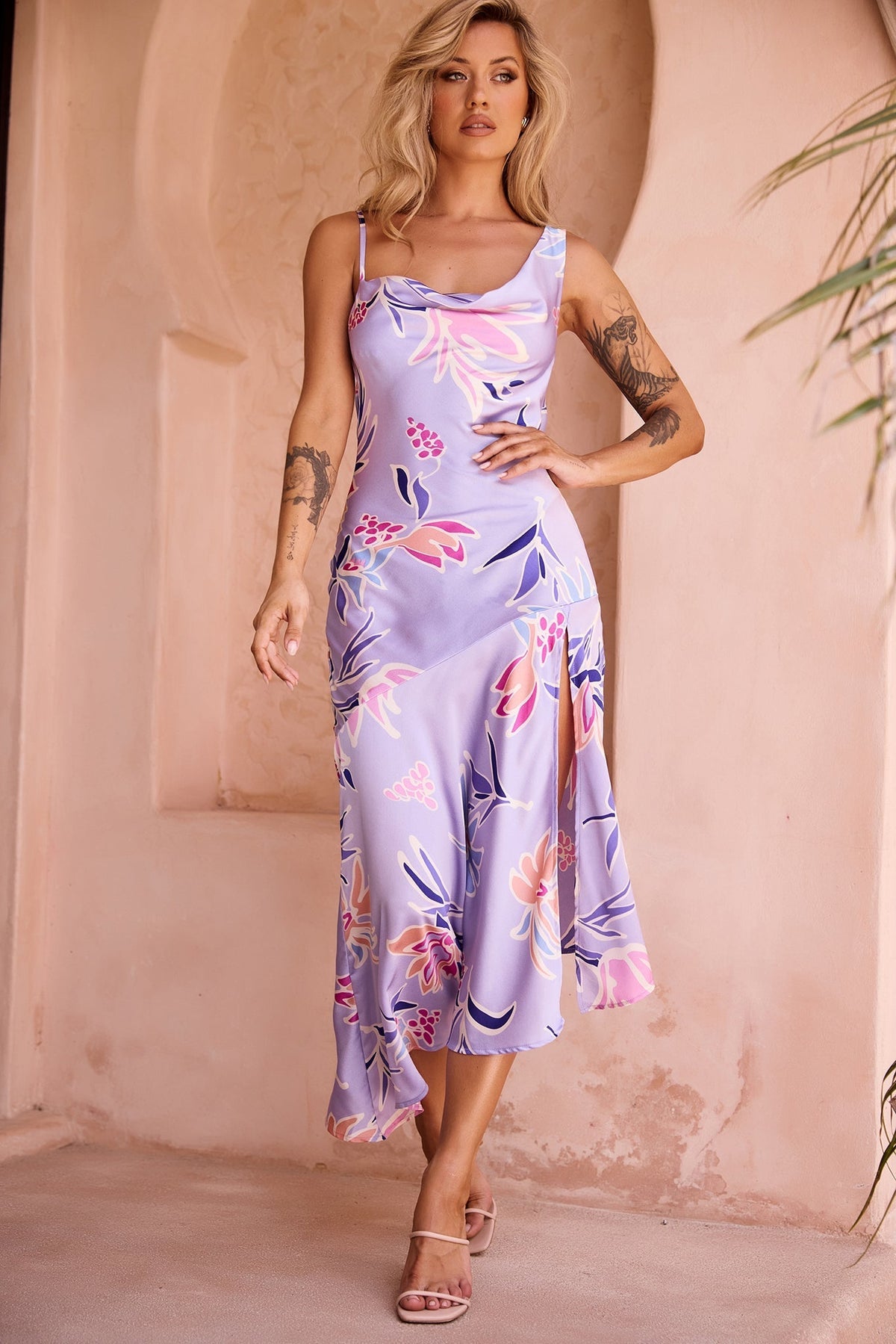 Sonora Midi Dress - Purple