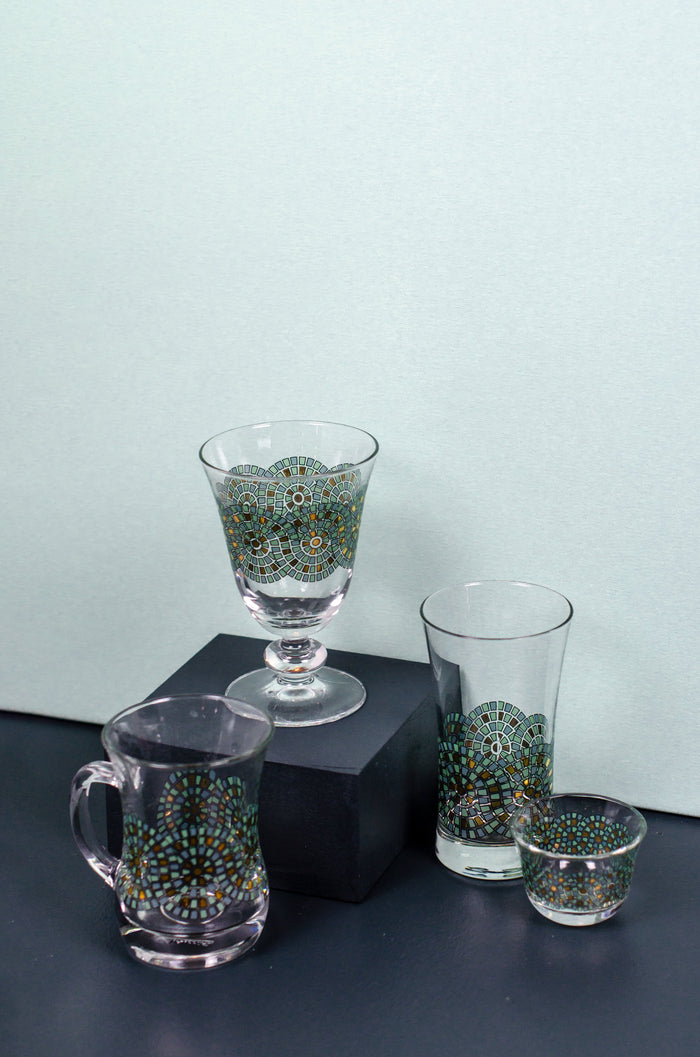Spiral Mosaic Glasses