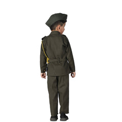 Subhash Chandra Bose Costume Dress for Kids Boys Freedom Fighter&amp;National Hero Kids Fancy Dress Costume