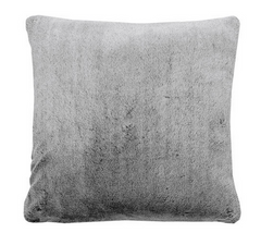 Tipped faux fur cushion