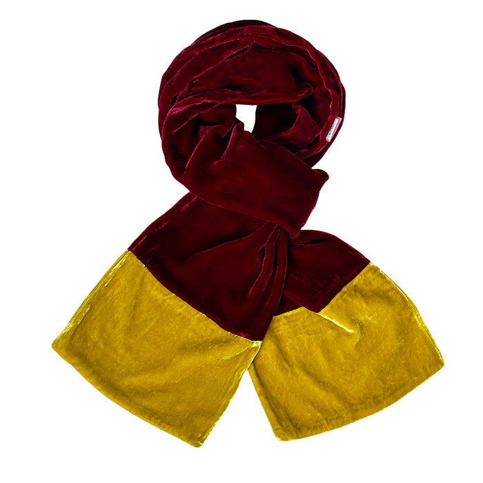 Velvet Scarf with Contrast Ends
