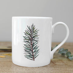 Winter Spruce Fine China Mug in a Gift Box